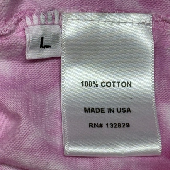 Lovers + Friends Dress Womens Large Pink Brooklyn Tie Dye Midi Side Slit Stretch - Picture 11 of 15